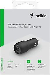 Billaddare USB 2x12W Svart
