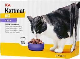 Kattmat Kött i sås 12-p