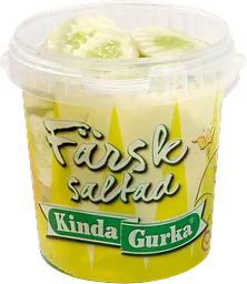 Gurka Vit Färsksaltad Skivad Kinda Gurka