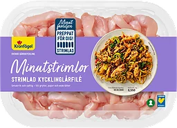 Kycklinglårfilé strimlad Minutstrimlor