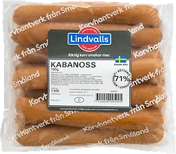 Kryddkorv Kabanoss 71% Kötthalt Chark