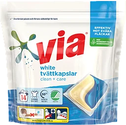 Tvättkapslar Vittvätt 14-p Miljömärkt
