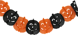 Girlang pumpor Svart och Orange 3m