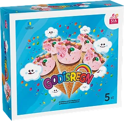 Glasstrutar Godisregn 5-pack