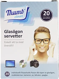 Glasögonservetter 20-pack