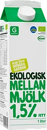Mellanmjölk Ekologisk 1,5%