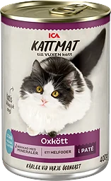 Kattmat Oxkött i paté