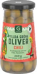 Gröna Oliver med Chili