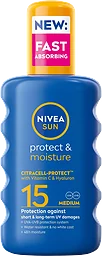 Solskydd Protect & Moisture Sun Spray SPF15