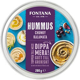 Hummus med Kalamata Oliver