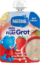 Jordgubb Banan Äpple Grötklämmis Från 6 Månader