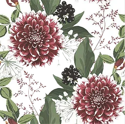 Servett Burgundy Dahlia
