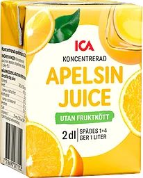 Apelsinjuice utan fruktkött Koncentrat