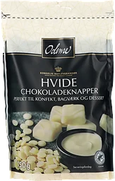 Chokladknapp Vit