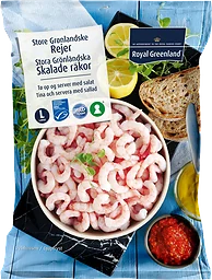 Räkor skalade Fryst