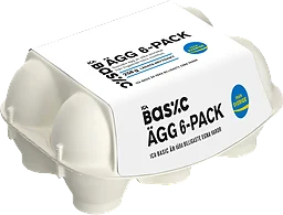 Ägg S/M/L 6-p frigående