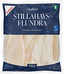 Flundra Stillahavs Fryst