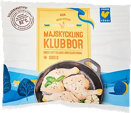 Majskycklingklubba mörad Fryst