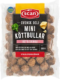 Miniköttbullar Ost & skinka