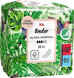 Binda Ultra Normal utan vingar 16-p