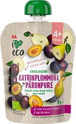 Katrinplommon & päronpuré Ekologisk 4m ICA