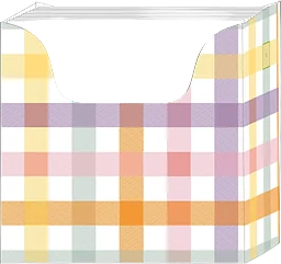 Servettbox Ruta 24cm Vit 75-p