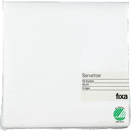 Servett Vit 40cm
