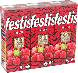 Fruktdryck Hallon Ekologisk 20cl 3-p