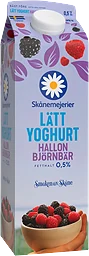 Lättyoghurt Björnbär & hallon 0,5%