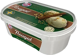 Nougatgräddglass