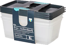 Frys- och Mikroburk 0,8l 3-p