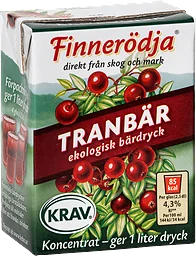 Bärdryck Koncentrat Tranbär Eko
