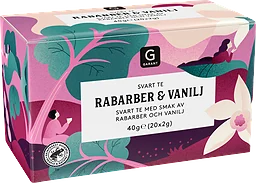 Rabarber Vanilj Svart Te
