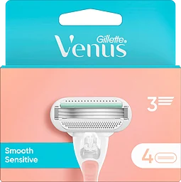 Smooth Sensiti Pink Rakblad 4-pack