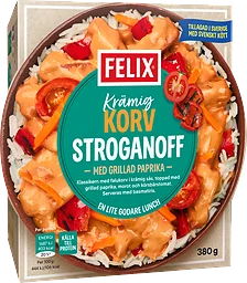 Krämig korvstroganoff