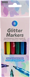 Fiberpennor Glitter 6-pack