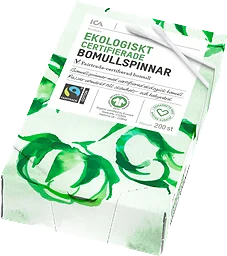 Ekologiska Bomullspinnar Miljömärkt
