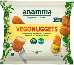 Vegonuggets av ärta Glutenfri Vegansk