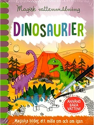 Magisk vattenmålning. Dinosaurier
