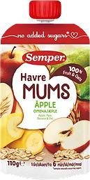 Fruktmums Äpple med havre 6 Mån