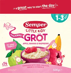Äpple Banan Hallon Gröt 1-3 År