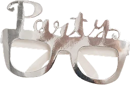 Partyglasögon Silver