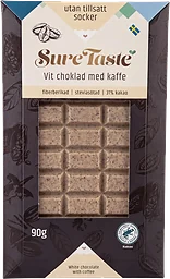 Vit Choklad Med Kaffe Utan Tillsatt Socker SureTaste