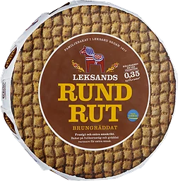 Rundrut brungräddat Leksands Knäckebröd