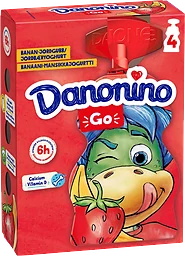 Banan Jordgubbsyoghurt 2,1% 4-p
