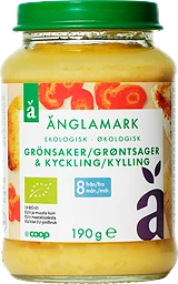 Barnmat Grönsaker & kyckling 8 Mån Eko