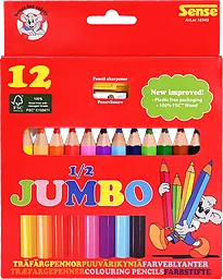 Träfärgpennor Jumbo