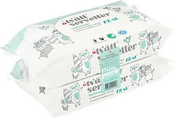 Tvättservetter Baby Oparfymerad DUO-pack 144-p