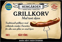 Grillkorv Tunt Skinn
