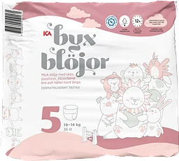 Byxblöjor Strl 5 10-14kg 36-p